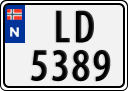 License plate of Norway, Trailers, motorcycles, special vehicles