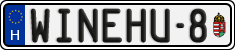 license plates of Hungary, Vanity Plates (2022)