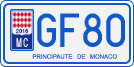 License plate of Monaco, Motorcycles