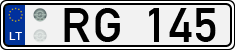 License plate of Lithuania, Trailers