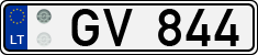 License plate of Lithuania, Trailers