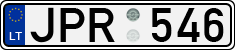 License plate of Lithuania, Cars