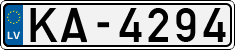 License plate of Latvia, Regular car plates