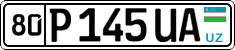 License plate of Uzbekistan, Private owners