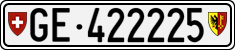 License plate of Switzerland, Cars