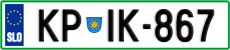 License plate of Slovenia, Cars