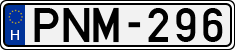 license plates of Hungary, Cars (1990)