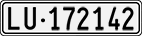 License plate of Switzerland, Cars