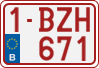 License plate of Belgium, Regular plates (2010)