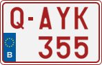 License plate of Belgium, Regular plates (2010)