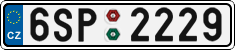 License plate of the Czech Republic, Cars (2001)