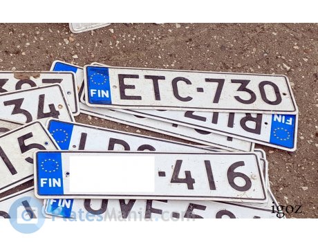 ETC-730, License plate without vehicle