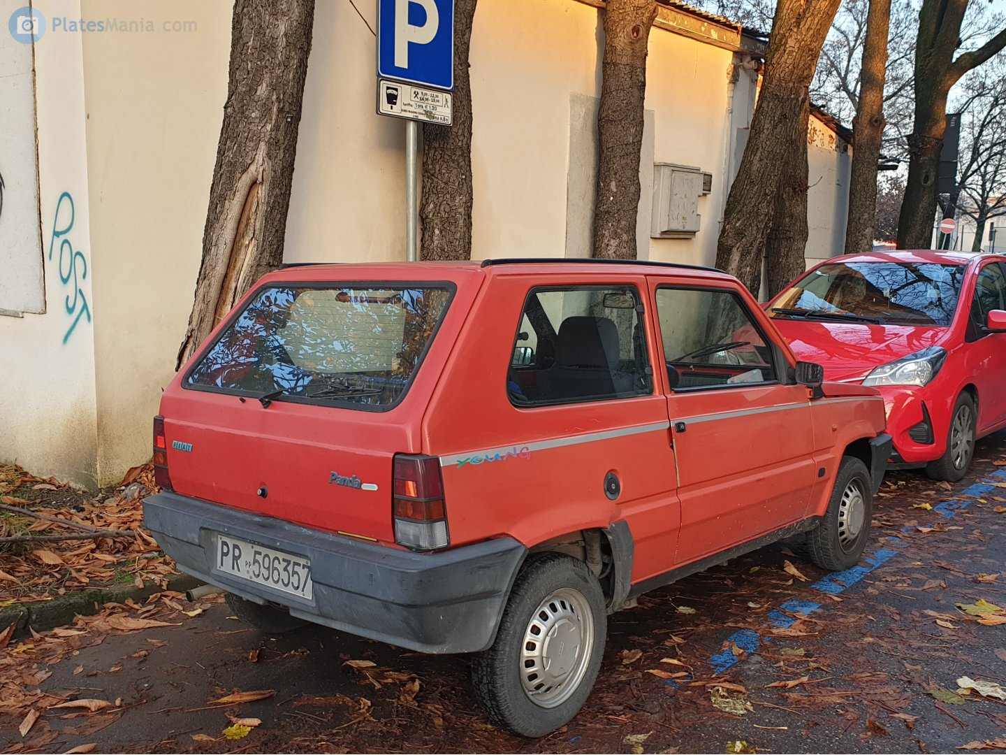 PR 596357, FIAT Panda 1st gen (141A/153A), facelift, 1986–2003