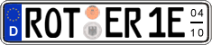 German license plate, Seasonal plates