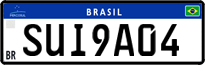 License plate of Brazil, Private owners (Mercosul)