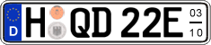 German license plate, Seasonal plates