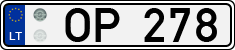 License plate of Lithuania, Trailers