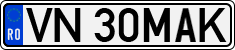 License plate of Romania, Regular plates