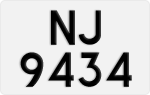 License plate of Hong Kong, AB 1234