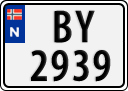 License plate of Norway, Trailers, motorcycles, special vehicles