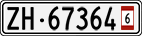 License plate of Switzerland, Provisional