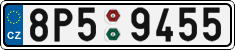 License plate of the Czech Republic, Cars (2001)