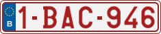 License plate of Belgium, Regular plates (2010)