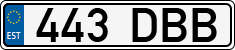 License plate of Estonia, Regular car plates
