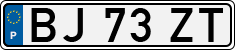License plate of Portugal, Regular plates
