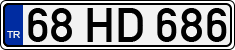License plate of Turkey, Regular plates