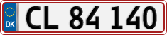 License plate of Denmark, Regular plates