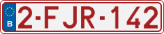 License plate of Belgium, Regular plates (2010)