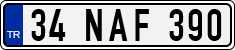 License plate of Turkey, Regular plates