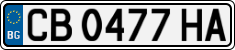 License plate of Bulgaria, Cars