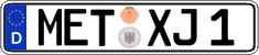 German license plate, Regular plates