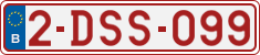 License plate of Belgium, Regular plates (2010)