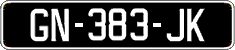 French license plate, SIV (oldtimers)