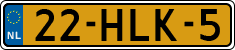 License plate of the Netherlands, Cars