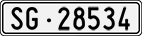 License plate of Switzerland, Cars