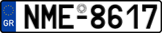 License plate of Greece, Cars