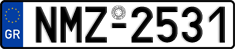 License plate of Greece, Cars