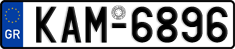 License plate of Greece, Cars