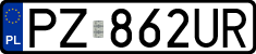 License plates of Poland, Regular car plates