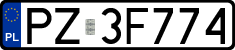 License plates of Poland, Regular car plates