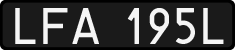 License plates of Poland, 1976 year system