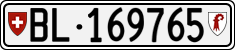 License plate of Switzerland, Cars