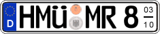 German license plate, Seasonal plates