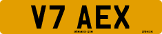License plate of the United Kingdom, 1983 year system