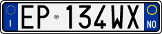 License plate of Italy, Cars (1994 year series)