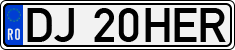 License plate of Romania, Regular plates